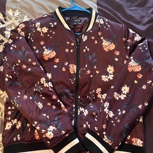 Womens floral varsity jacket